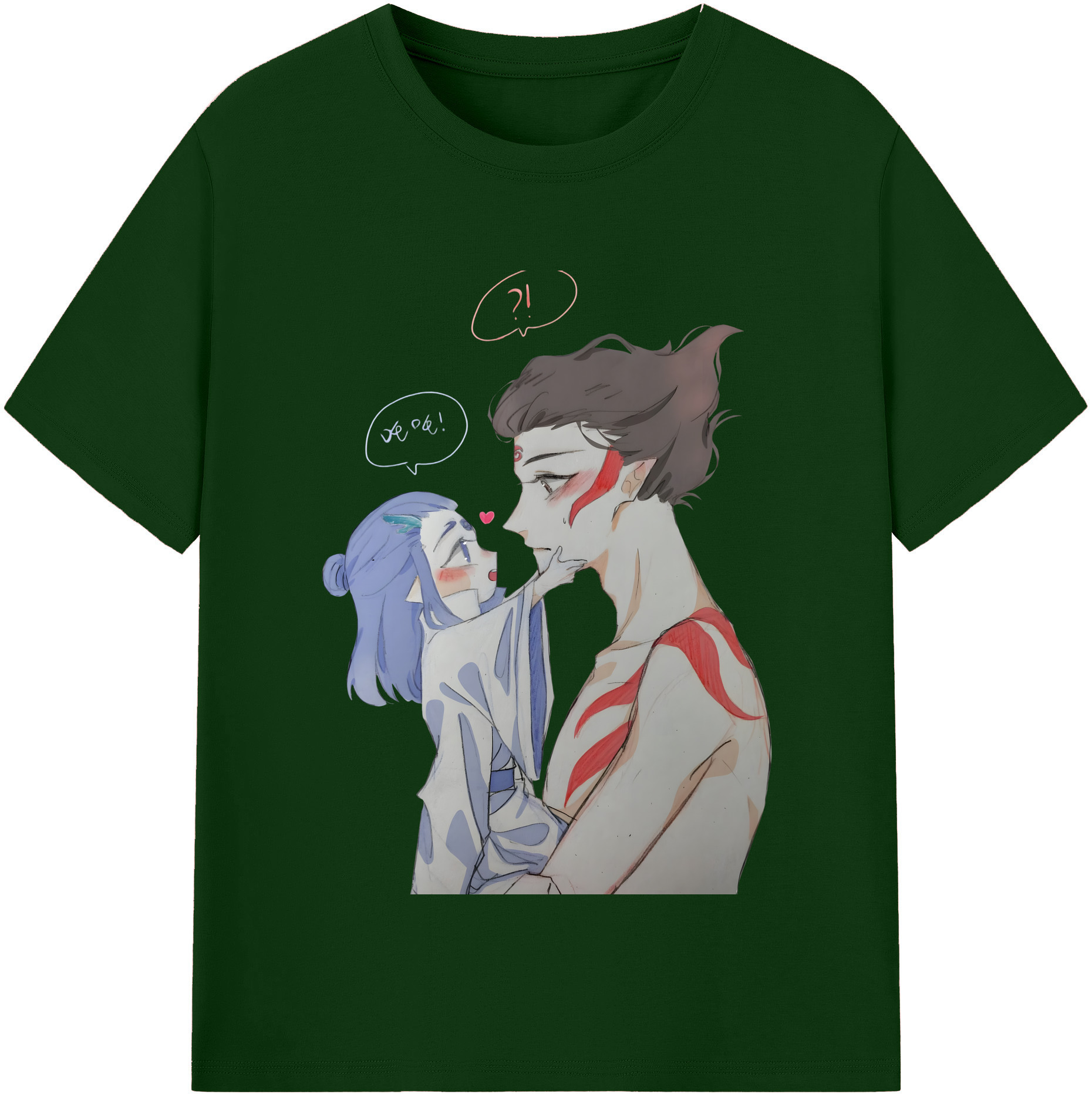 （画像用） Ne Zha 2 ナタ 魔童の大暴れ 綿100％半袖Tシャツ（フロントプリント）